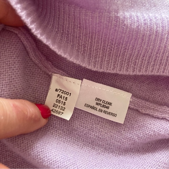 Charter Club Lilac Cashmere Sweater - Picture 4 of 7